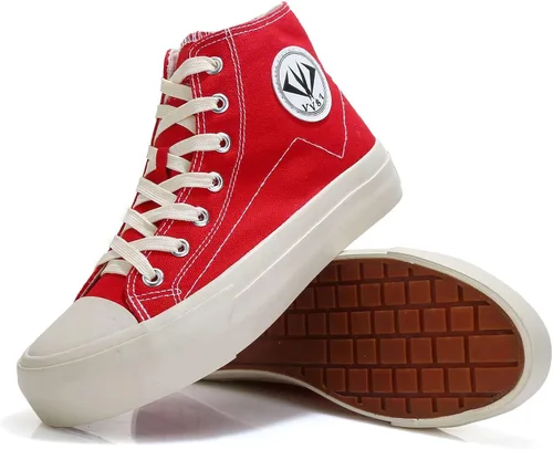 Vista 5 de VV87 Tenis de lona unisex de alta calidad, clásicos, cómodos, elegantes, ligeros, casuales para caminar