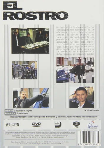 Vista 2 de Face (El Rostro) PALREGION 2 DVD. Import-Spain