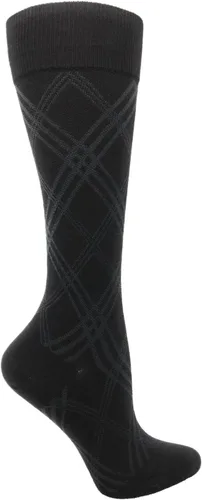Vista 4 de Touch Calcetines de vestir para hombre, compresión graduada, ropa casual de negocios, hasta la rodilla, recuperación de apoyo muscular, negro