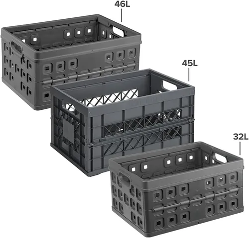 Vista 4 de Sunware Caja plegable cuadrada resistente, tamaño único
