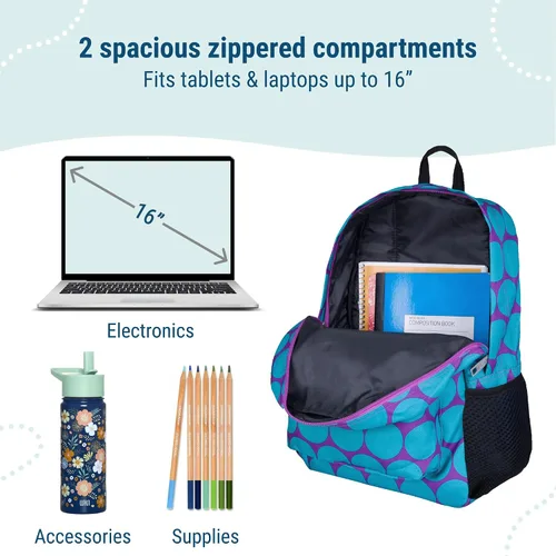 Vista 6 de Wildkin Kids Mochila de 16 pulgadas para niños y niñas