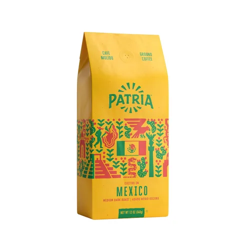 Vista 7 de Patria Café molido de tostado medio de Guatemala, bolsa de 12 oz (paquete de 1)