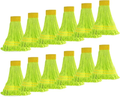 Vista 8 de Matthew - Trapeador de microfibra de limpieza resistente, repuesto de cabezal de trapeador húmedo, excelente absorción, capacidad de lavado premium