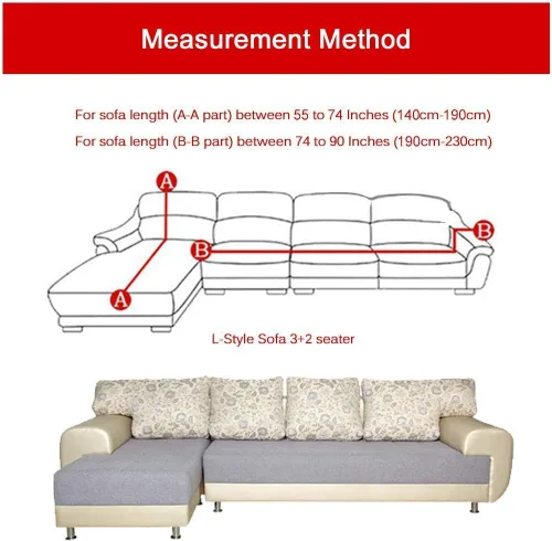 Vista 4 de MIFXIN - Funda de sofá en forma de L, 2 piezas, suave y elástica, para sofá seccionado en forma de L, protector de muebles para perros, mascotas