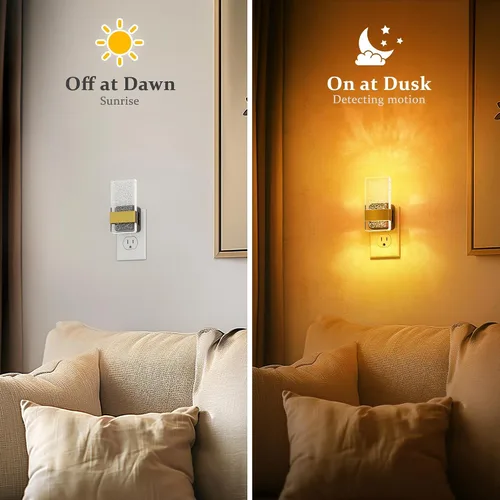Vista 17 de JandCase Motion Sensor Night Light, Bubble Night Lights Plug into Wall