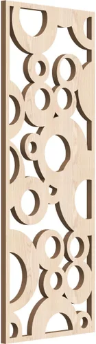 Vista 89 de 9 3/8"W x 24 3/8"H x 1/4"T Farwell Decorativos Paneles de Pared de Madera Calado, Hickory