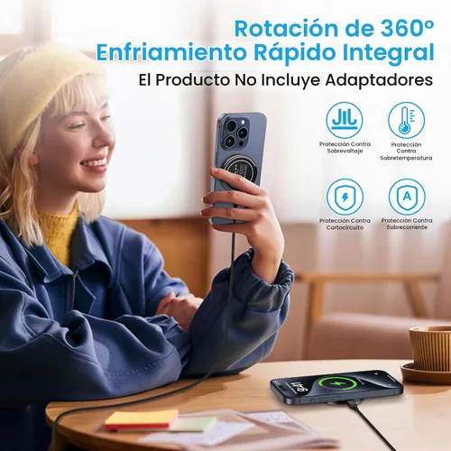 Vista 6 de Para Samsung Cargador Inalámbrico Almohadilla de Carga Rápida Android Magnética Magsafe Estación de Cargador Inalámbrico para Samsung Galaxy S26