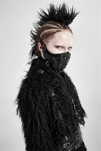 Vista 4 de PUNK RAVE - Máscara punk para hombre diseño de hip hop estilo fresco para Halloween para fiestas