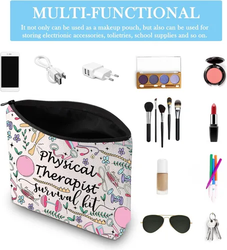 Vista 3 de GJTIM Physical Therapist Gift PT Apreciation Thank You Gift Physical Therapist Survival Kit Bolsa de maquillaje