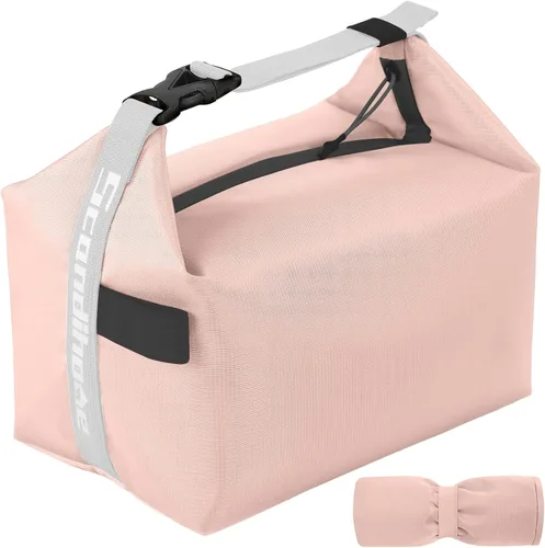 Vista 12 de Bolsa de almuerzo para mujeres y hombres, fresca, mantiene la comida fresca, caja de almuerzo, pequeña bolsa enfriadora a prueba de fugas