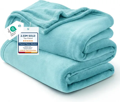Vista 50 de Bedsure GentleSoft Bedding Manta de Vellón para Niñas y Niños - Mantas Pequeñas Suaves, Acogedoras y Bonitas para Viajes, 43x55 Pulgadas, Blanco
