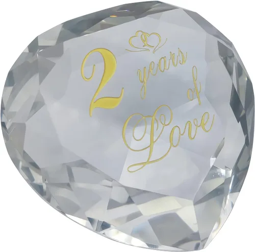 Vista 14 de Regalos de cristal de aniversario de 1 año para ella y él, primera boda para marido, esposa, novio o novia, regalo de aniversario de un año