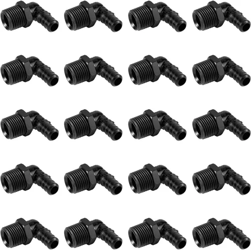 Vista 8 de Paquete de 10 unidades EFIELD Poly PPSU Barb Crimp Pex Fitting 1/2" X3/4" Macho NPT Adaptador, agua potable, (PPSU1807104)