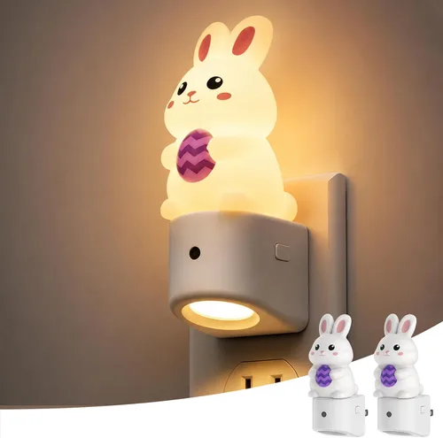 Vista 33 de L LOHAS LED Luz nocturna enchufable para niños, lindo pato, cambio