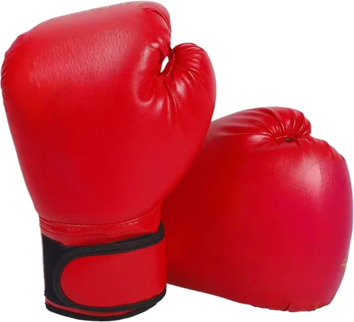 Vista 14 de 1 par de guantes de entrenamiento de boxeo: guantes de perforación de superficie de poliuretano para principiantes, guantes de entrenamiento