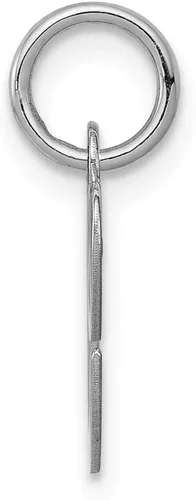 Vista 3 de Collar con colgante de plata de ley 925 pulida y pequeña letra de escritura personalizada, monograma con inicial C, medidas de 0.64 x 0.39 pulgadas