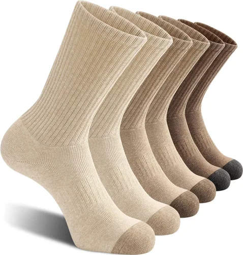 Vista 11 de CelerSport - Calcetines deportivos para botas de trabajo para hombre con Negro