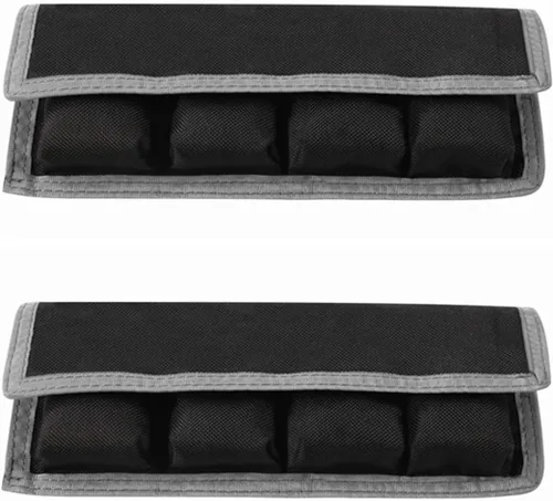Vista 11 de Meking Soporte de batería para cámara DSLR, bolsa / estuche / bolsa (4 bolsillos) para batería AA, batería Canon LP-E6 LP-E8 LP-E10 LP-E12, batería