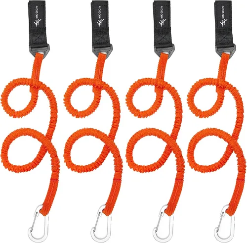 Vista 9 de Correa de remo para kayak, correa de caña de kayak, cordón elástico en espiral, accesorios de pesca para kayak y remos