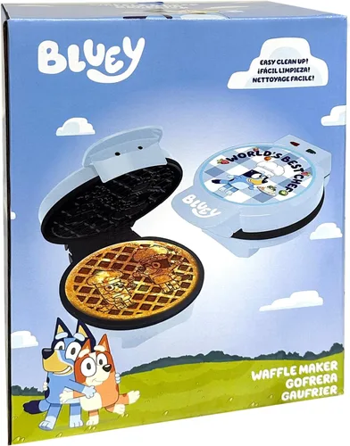 Vista 6 de Uncanny Brands Bluey Plancha para Gofres – Plancha para Gofres Redonda Antiadherente – Fácil de Usar y Limpiar