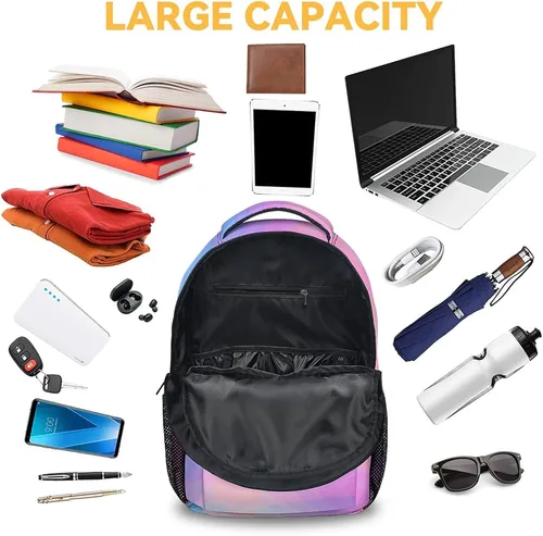 Vista 5 de Mochila de perezoso para niñas y niños, mochilas de 16 pulgadas para la escuela, linda, correas ajustables, duradera, ligera, perezoso (Sloth2)