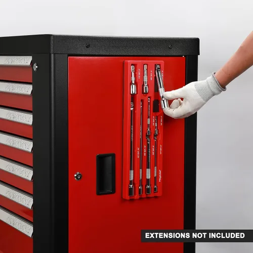 Vista 5 de Mayouko Organizador Magnético de Extensión de Enchufe de ABS, Soporte de Barra de Extensión de Enchufe, Compatible con Extensiones de 1/4", 3/8