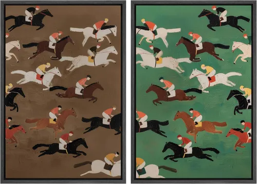Vista 144 de SIGNWIN Lienzo enmarcado para pared, ilustraciones abstractas texturizadas en tonos beige terrosos, arte moderno, decorativo, contemporáneo