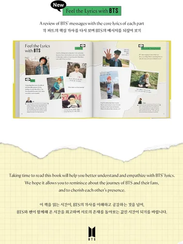 Vista 7 de Letras de BTS INSIDE 2 – Mercancía oficial de BTS, 10 amadas canciones de BTS interpretaciones completas