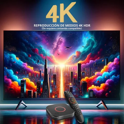 Vista 3 de Raxxio MAG544w3 Set-Top Box - Reproductor multimedia de transmisión 4K HDR, salida HDR 4K, Amlogic S905Y4, Linux 4.9, Wi-Fi de doble banda, cable
