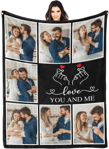 Vista 26 de Mantas personalizadas con foto, manta de fotos personalizada, mantas personalizadas con imagen, regalos personalizados para mujeres, hombres