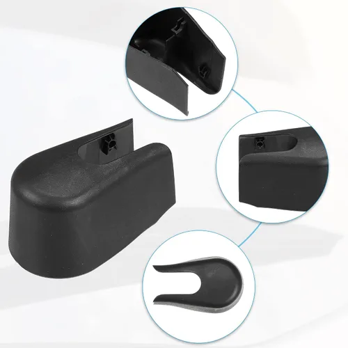 Vista 4 de ACROPIX Tapa de tuerca de brazo de limpiaparabrisas trasero para Volvo XC90 - Paquete de 1 negro