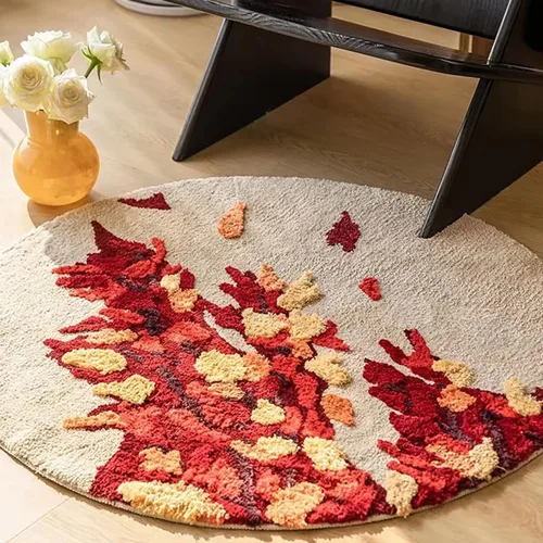 Vista 13 de Alfombra de musgo 3D estéreo, alfombra floral, bonita alfombra de baño verde, antideslizante, suave, lanuda y absorbente, alfombra de baño
