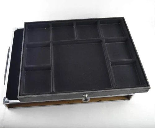 Vista 4 de blue-ther Estuche de primer plano con cajón Maleta de mago Escenario Trucos de magia Caja de transporte Ilusiones Gimmick Accesorios