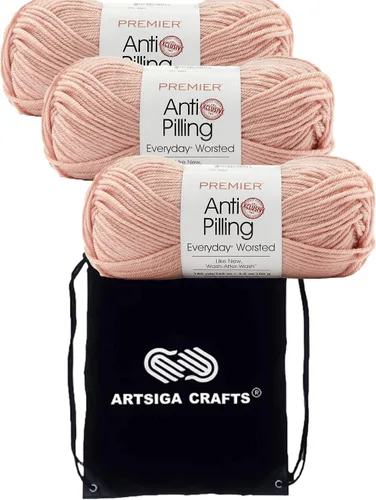 Vista 50 de Premier Yarns Antibolitas para todos los días Blancanieves 100-1 Dn100-1-Snow-White