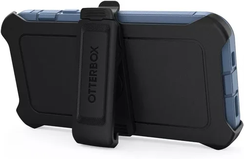 Vista 5 de OtterBox Funda para iPhone 14 y iPhone 13 (solamente) Defender Series - Jeans azul bebé (azul) - Sin pantalla - Resistente y duradera
