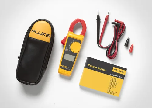 Vista 3 de Fluke 323 Medidor de Abrazadera para Electricistas Comerciales/Residenciales, Mide Corriente CA hasta 400 A, Mide Voltaje CA/CC hasta 600 V