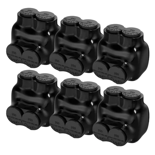 Vista 13 de RVBOATPAT Conector multigrifo aislado de 2 puertos 4-14 AWG de aluminio a cobre, conectores de alambre de aluminio de entrada de un solo lado 5PCS 2