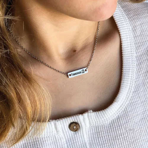 Vista 2 de Big Sister Girl Gift for Big Sister New Baby Big Sister Necklace Gift for Big Sister Gift Idea New Sibling Personalized Name Necklace Girl