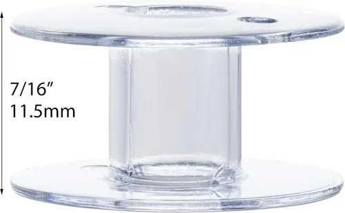 Vista 4 de Paquete de 20 bobinas transparentes clase 15 hechas para adaptarse a Singer 006066008