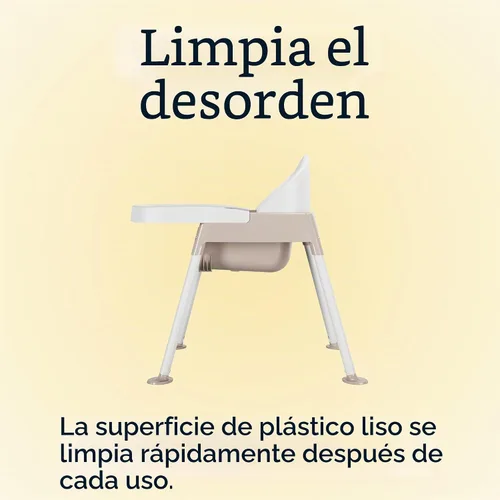 Vista 3 de Foundations Secure Sitter - Silla de alimentación de 7 pulgadas, pies estables "sin punta", arnés ajustable de 3 puntos, bandeja extraíble, fácil