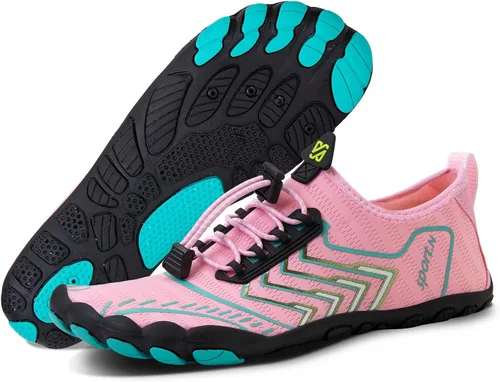 Vista 2 de Zapatos de agua para hombres y mujeres, calcetines acuáticos de secado rápido para exteriores, atléticos, para kayak, canotaje, senderismo, surf