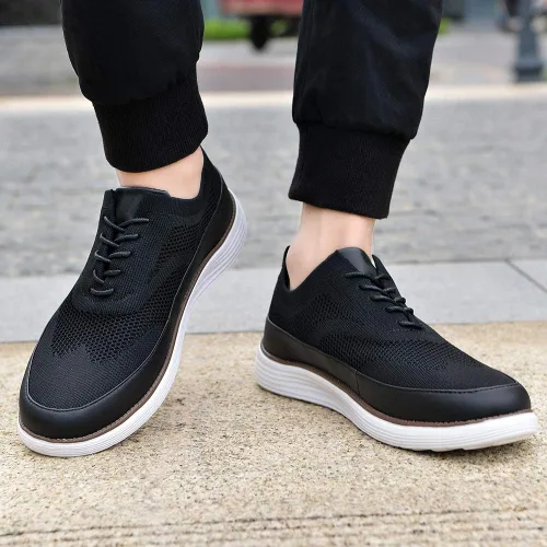 Vista 3 de TIOSEBON Zapatos de vestir para hombre de malla Oxford 0