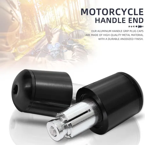 Vista 4 de JMTBNO Manijas universales de motocicleta de 7/8 pulgadas, 0.866 in, agarres de goma CNC compatibles con Honda Yamaha, Suzuki, Kawasaki, Dirt Bike