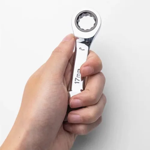 Vista 4 de FLZOSPER - Llave de caja de extremo cuadrado de 6 mm métrica, llave de trinquete de combinación de 72 dientes