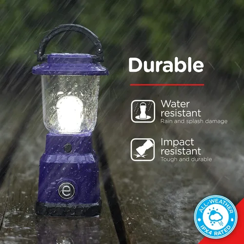 Vista 4 de Enbrighten Mini linterna LED para campamento, funciona con pilas, 200 lúmenes, 40 horas de funcionamiento, 3 modos, luz nocturna para niños, ideal