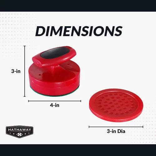 Vista 2 de Hathaway Pro-Series - Juego de discos y huelguistas de hockey de aire para sala de juegos familiar, con golpeadores ergonómicos de 4 pulgadas