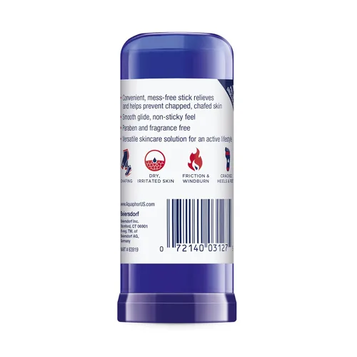 Vista 13 de Aquaphor - Bálsamo curativo en barra, protector de piel, 0.65 onzas Body Balm Protectant with Avocado Oil and Shea Butter for Chapped or Chafed