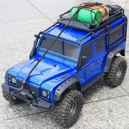 Vista 2 de OGRC 1/8 1/10 RC Crawler - Correa elástica cinética para cabrestante con ganchos, cuerda de escape, gancho de remolque de rescate para TRX4 Axial