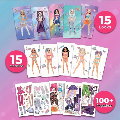 Vista 3 de BSCOOL Libro de actividades con pegatinas Kpop de 2 piezas para niñas Multipack - 2pcs Kpop