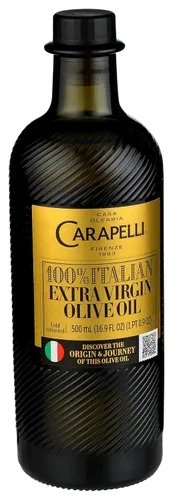 Vista 4 de Carapelli Aceite de oliva virgen extra, prensado en frío, 16.9 fl oz (paquete de 6)
